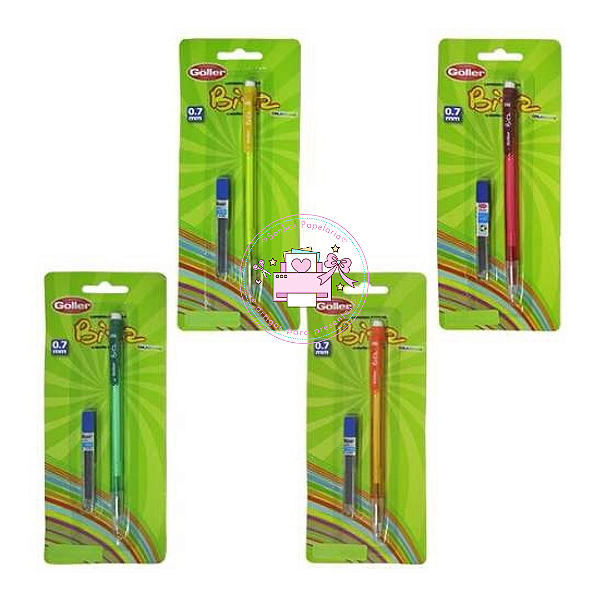 Lapiseira Escolar c/ Borracha Bitz + Caixa de Graffite 0.7mm