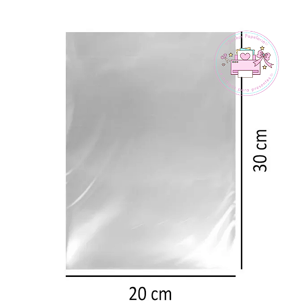 Saco Plástico Transparente 20x30 C/50