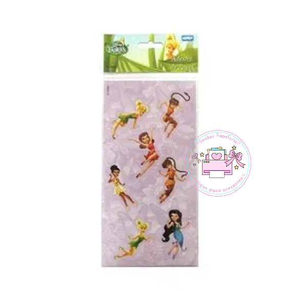 Kit Adesivos C/4 Cartelas - 28 unidades Tinker Bell