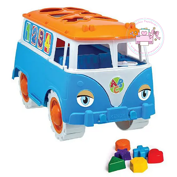 Carro Educativo /Pedagógico de Encaixe e Peças - Kombica (KENDY)