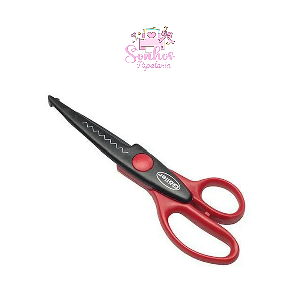 Tesoura de Picotar - 16,5cm - Corta Papel e EVA | GOOLER