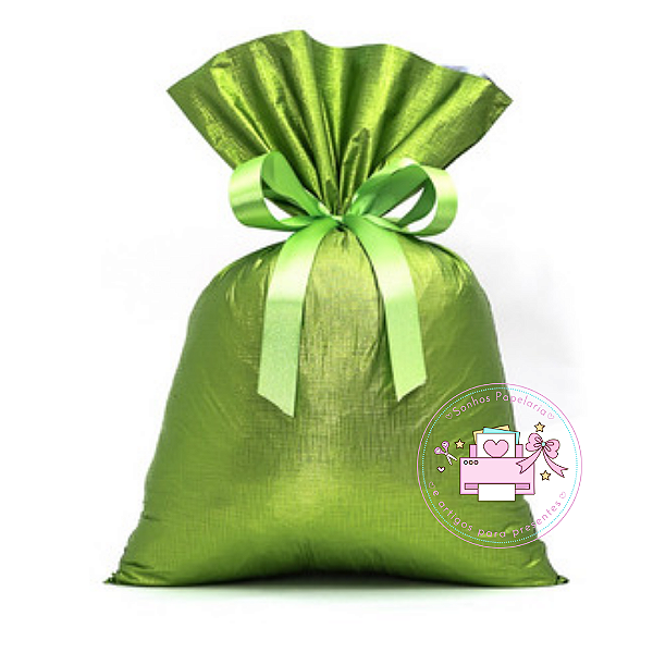 Embalagem para presente - Saco Texturizado | Soft Touchn 45x59cm (Verde)