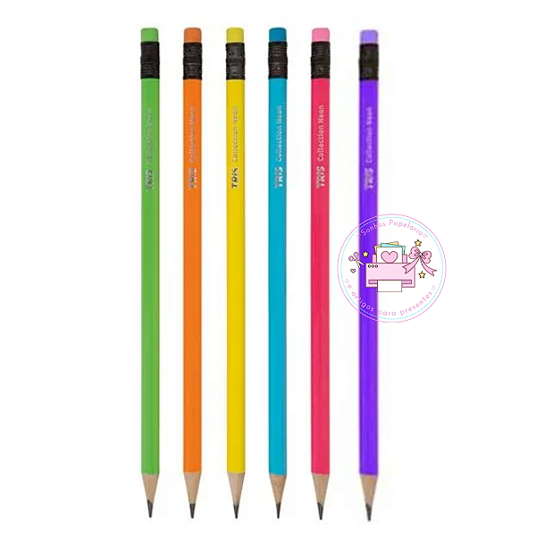 Lápis  Preto Collection TRIS NEON