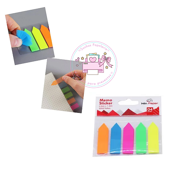 Memo Sticker 4.2x1.2 Setas  / 25x5 Folhas
