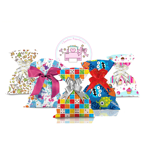 Embalagem  para presente - Infantil Variados  - 20cmx24cm