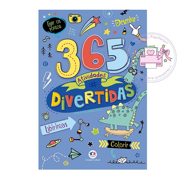 Livro  - 365 Atividades Divertidas Ciranda Cultural