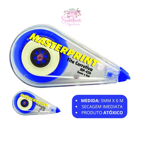 Fita Corretiva  MP 436-  6M MASTERPRINT