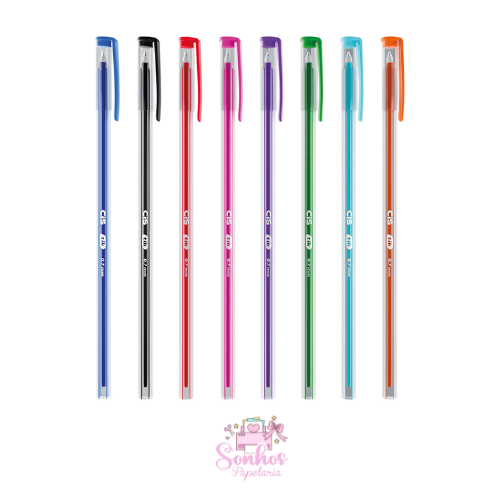 Caneta  Esferográfica CIS TIK  - 0.7mm Corpo Alongado ( Ball Pen )