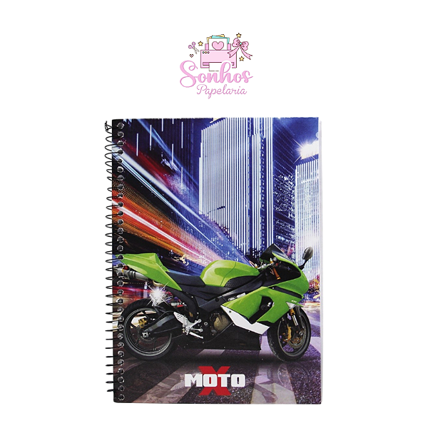 Caderno Moto X - Maxicars 96F Masc.