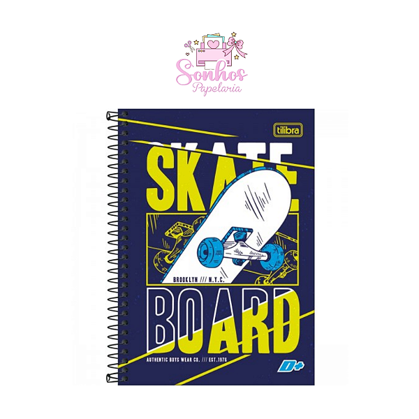 Caderno Tilibra  D+ MASC. Skate