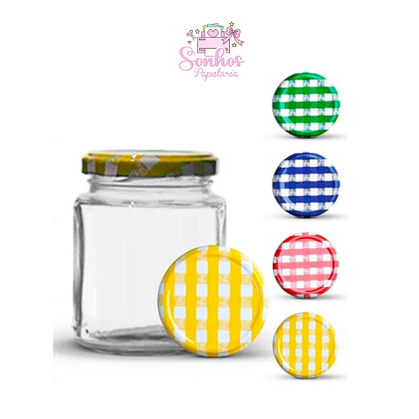 Potes de Vidro c/ Tampa - 100 ml