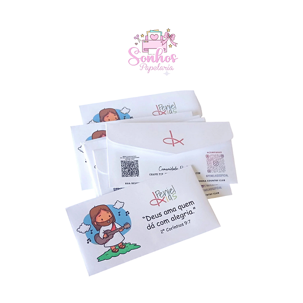Envelopes Personalizados - Tamanho P ( Impressos em A4 - 75g)