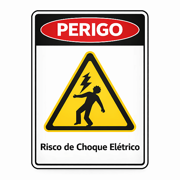 Placa 15x20cm A5 Eletricidade