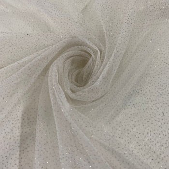 TULE GLITER (BRANCO OFF)