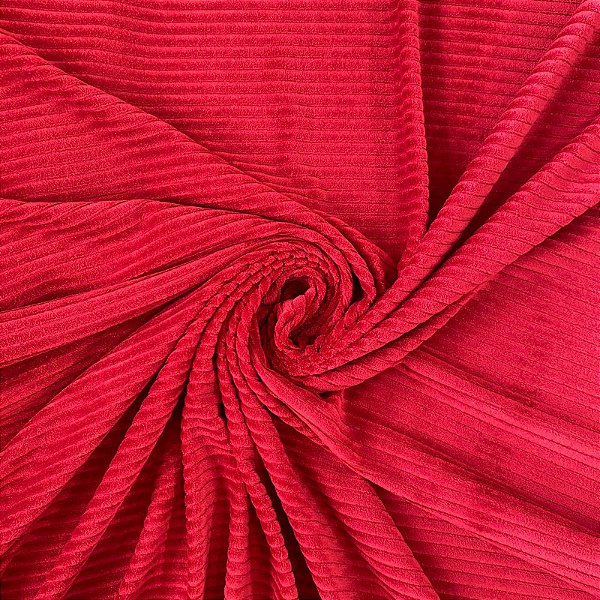 MALHA VELUDO DOUBLE CORDUROY (VERMELHO)