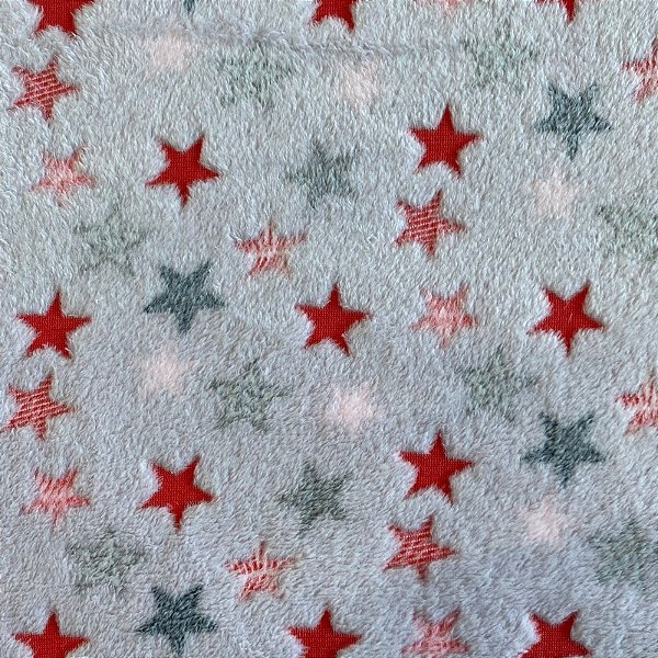 MANTA FLEECE 3D (ESTRELA VERMELHA)