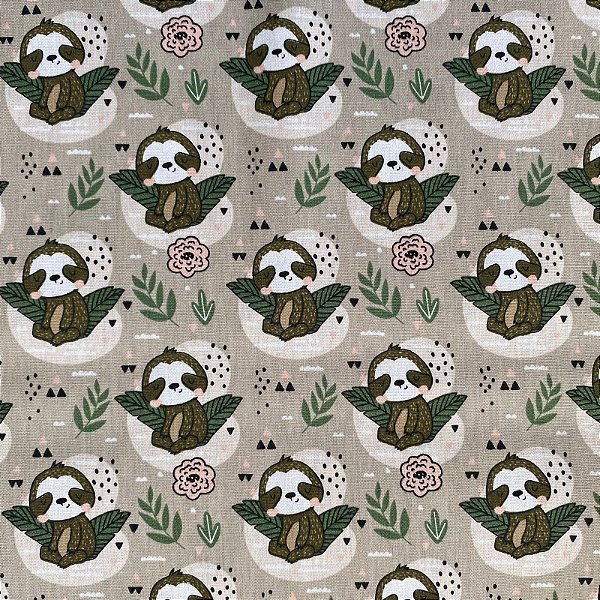 TRICOLINE ESTAMPADA (BICHO PREGUIÇA)