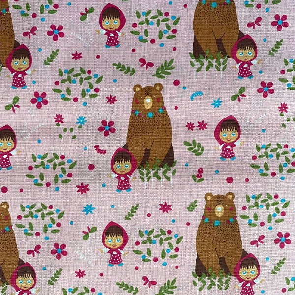 TRICOLINE ESTAMPADA (MASHA E O URSO)