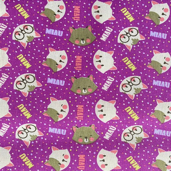 TRICOLINE ESTAMPADA (GATO FUNDO ROSA)