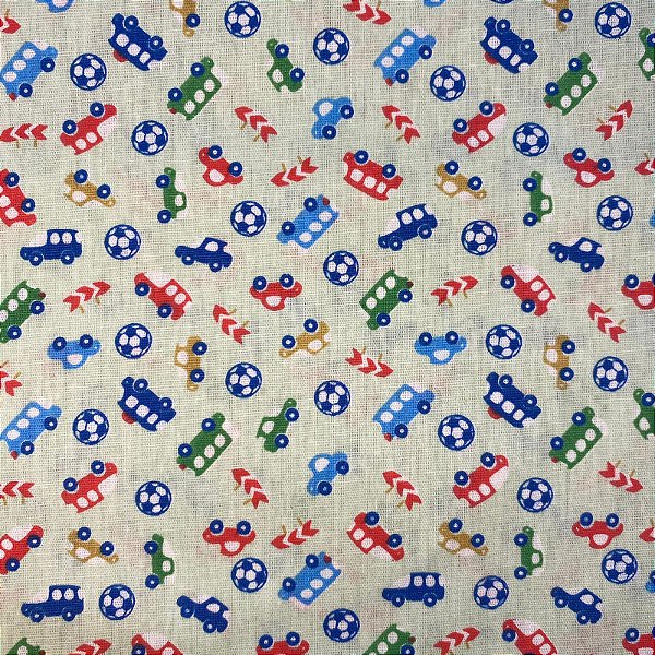 TRICOLINE ESTAMPADA (CARROS E BOLA DE FUTEBOL)