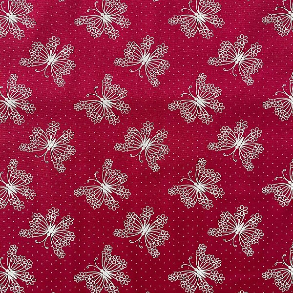 TRICOLINE ESTAMPADA (BORBOLETA COM BOLINHA BRANCA)