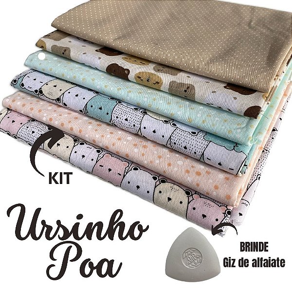 KIT URSINHO POÁ COM 6 ESTAMPAS DE 50X70 - 3 ESTAMPAS DE URSINHO E 3 ESTAMPAS DE POÁ