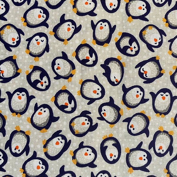 TRICOLINE ESTAMPADA (PINGUIM FUNDO CINZA)