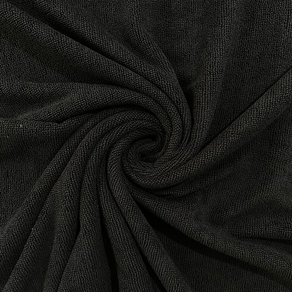TECIDO FELPUDO MICROFIBRA TINTO (PRETO)