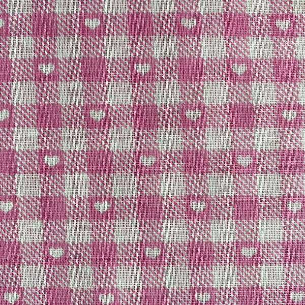 CHITA ESTAMPADA (XADREX CORAÇÃO ROSA)