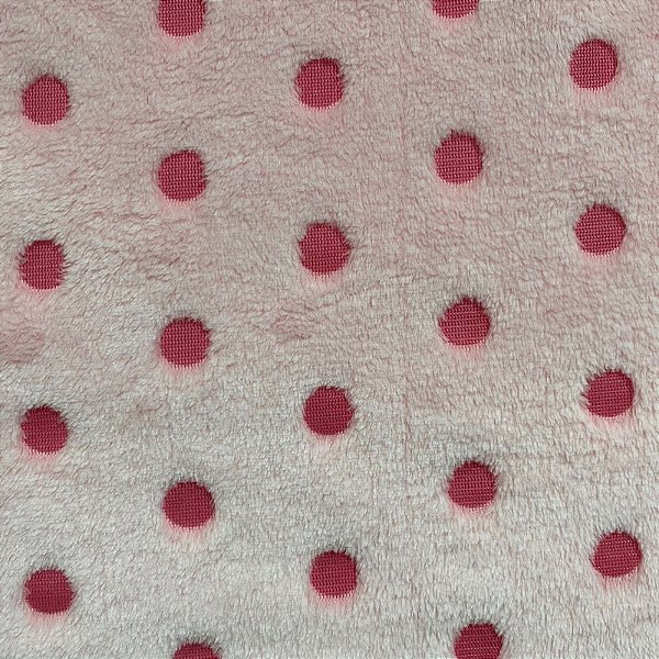 MANTA FLEECE 3D (BOLINHA ROSA)