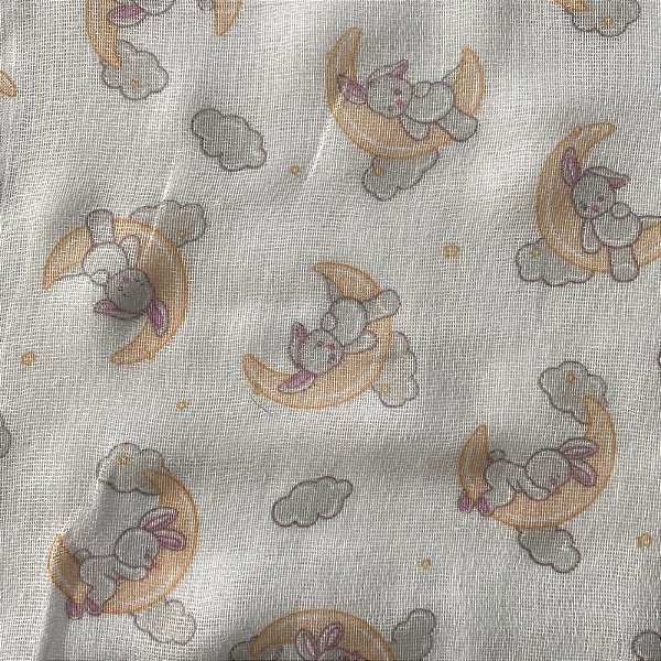 FRALDA DOHLER ESTAMPADA (COELHO NA LUA)