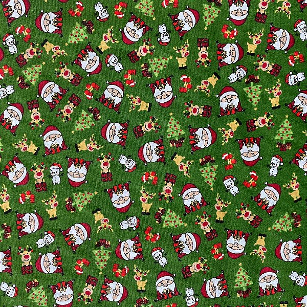 TRICOLINE BARRASDA ESTAMPADA (BONECO DE NEVE) NATAL