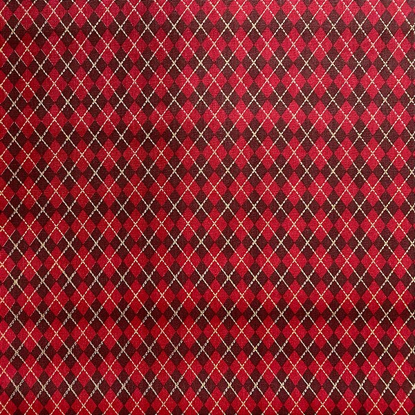 TRICOLINE BAHAMAS ESTAMPADO (QUADRICULAO VERMELHO) NATAL