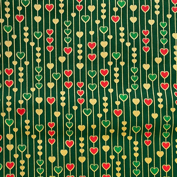 TRICOLINE BAHAMAS ESTAMPADO (CORAÇÃO VERDE) NATAL