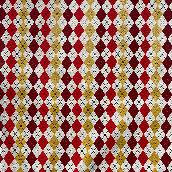 TRICOLINE BAHAMAS ESTAMPADO (QUADRICULADO VERDE E VERMELHO) NATAL