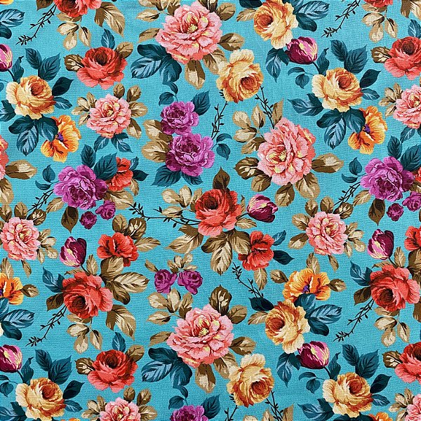 TRICOLINE BAHAMAS DIGITAL ESTAMPADO (FLOR AZUL)