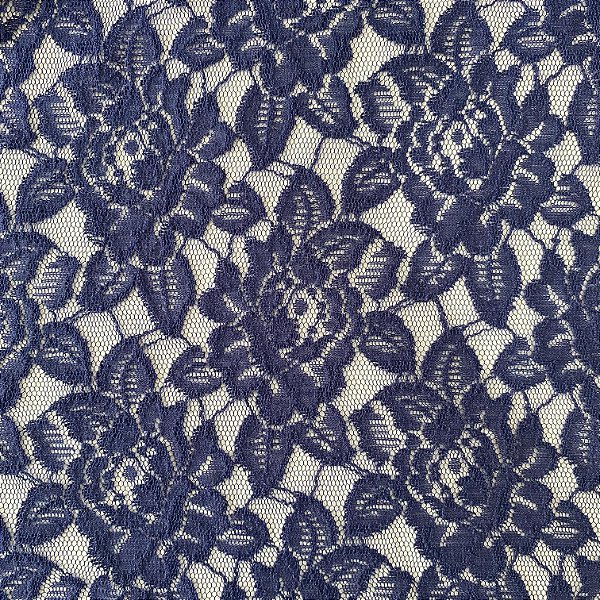 RENDA FLORAL AZUL