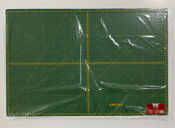 BASE PARA CORTE DE TECIDOS VERDE 90cm X 60cm CÍRCULO
