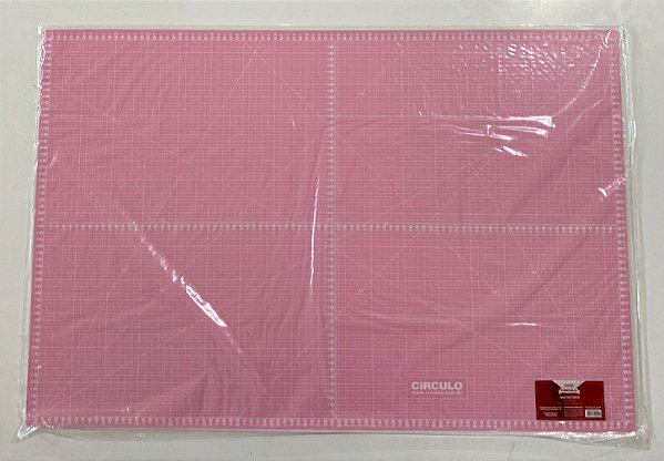 BASE PARA CORTE DE TECIDOS ROSA 90cm X 60cm CÍRCULO