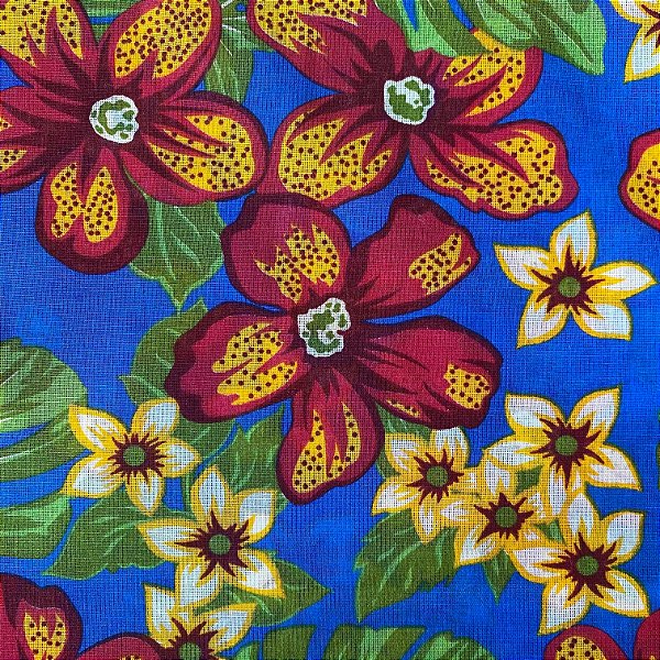 CHITA | FLOR VERMELHA FUNDO AZUL ROYAL