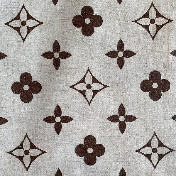 TOALHA DE MESA BRILHO | FLORES MARROM