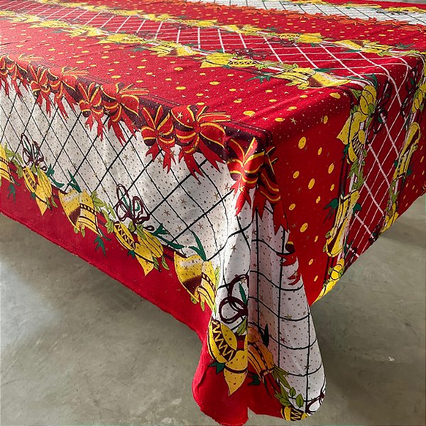 TECIDO OXFORD ESTAMPA DE NATAL TOALHA DE MESA / DECORAÇÃO | 1m X 1,50m | 11