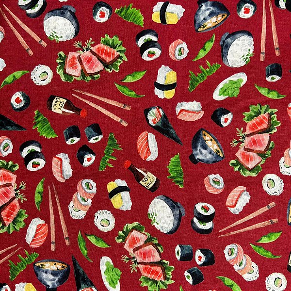 TRICOLINE CIRCULO ROBERT KAUFMAN | SUSHI COR 2695