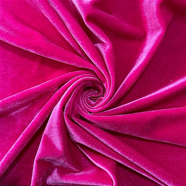 VELUDO MOLHADO ALEMÃO COM BRILHO CRISTAL | 1m X 1,50m | PINK