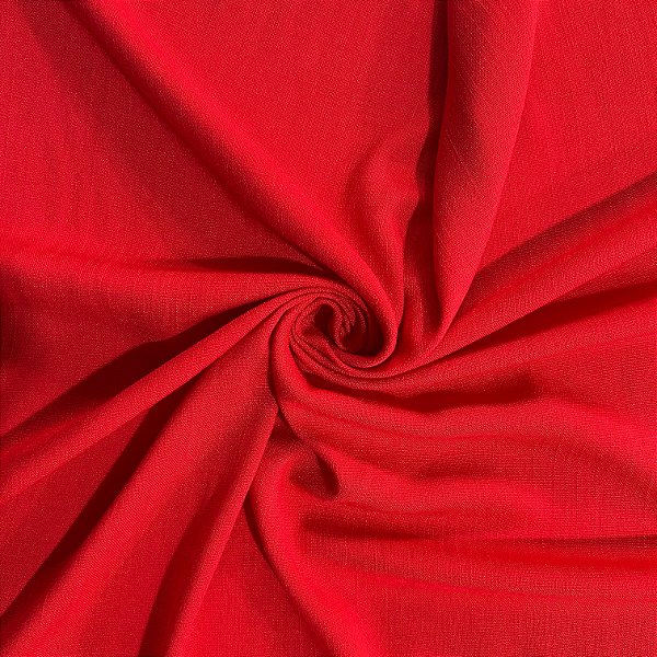 TECIDO VISCOLINHO SLUB C/ELASTANO (VERMELHO)