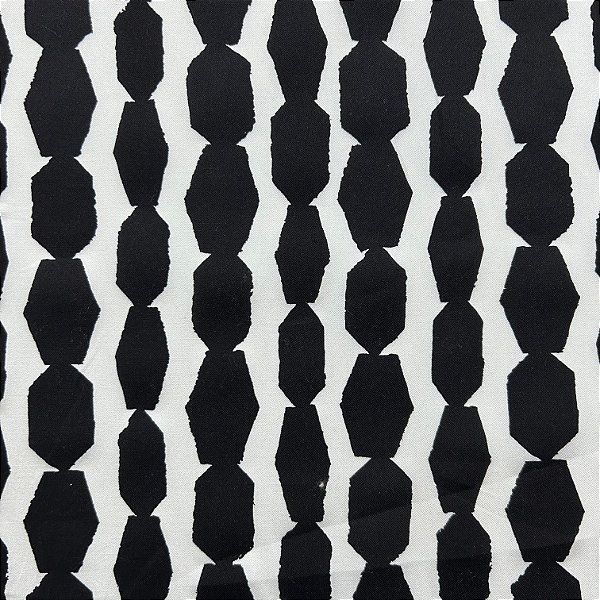 RAYON TWILL SPANDEX PRTD | PRETO E BRANCO