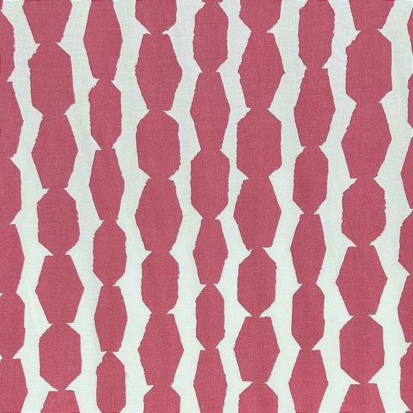 RAYON TWILL SPANDEX PRTD | ROSA COM BRANCO