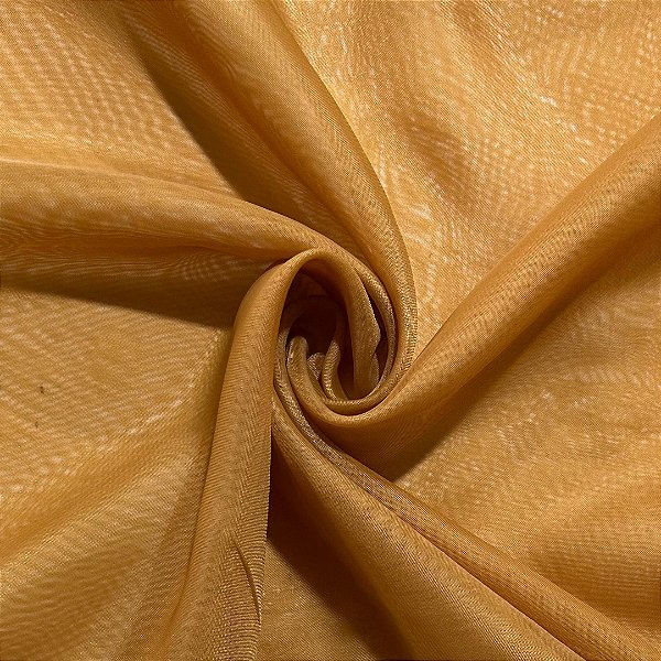 TECIDO VOIL LISO | AMARELO QUEIMADO 24