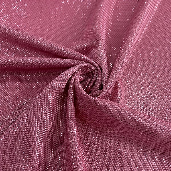 MALHA LUREX SANTA MONICA | 97% POLIÉS 3% ELAST - 1,40L | ROSA ANTIGO 04