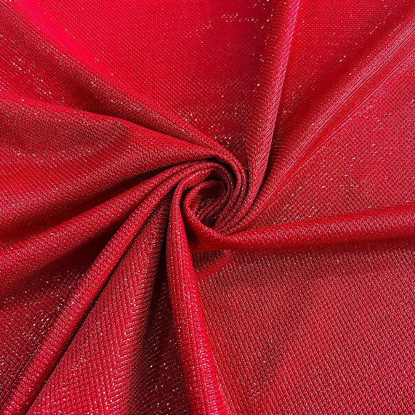 TECIDO MALHA SANTA MONICA | 1,40m - 4% Elastano | Vermelho